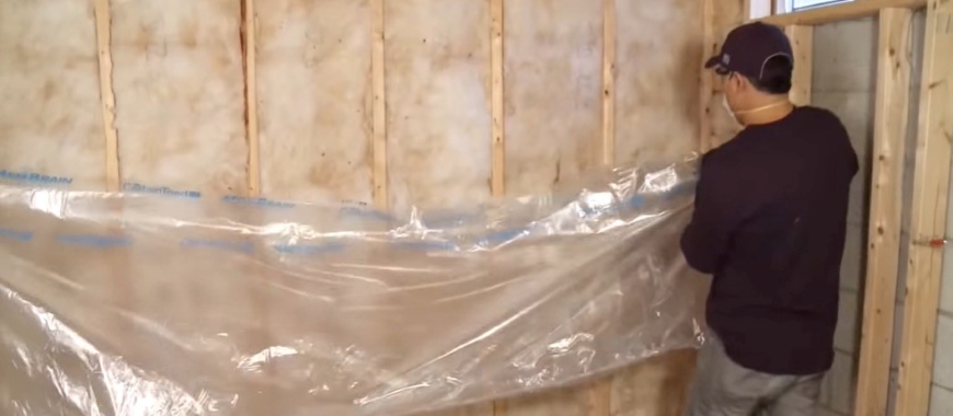 fiberglass insulation with vapor barrier use