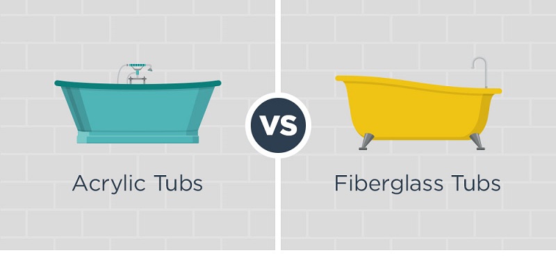 acrylic vs fiberglass sheets in tubs and showers