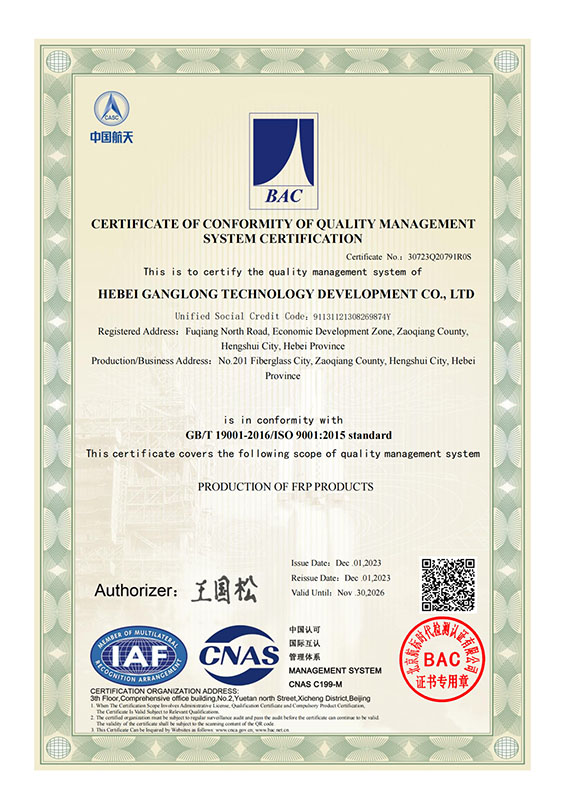 Hebei Ganglong Technology Co., Ltd. Honors and Qualifications